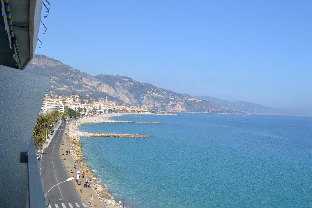 Menton Front Bord De Mer Cote D'Azur Florentina Sea View French Riviera Proche Monaco Montecarlo Superb Studio Zewnętrze zdjęcie
