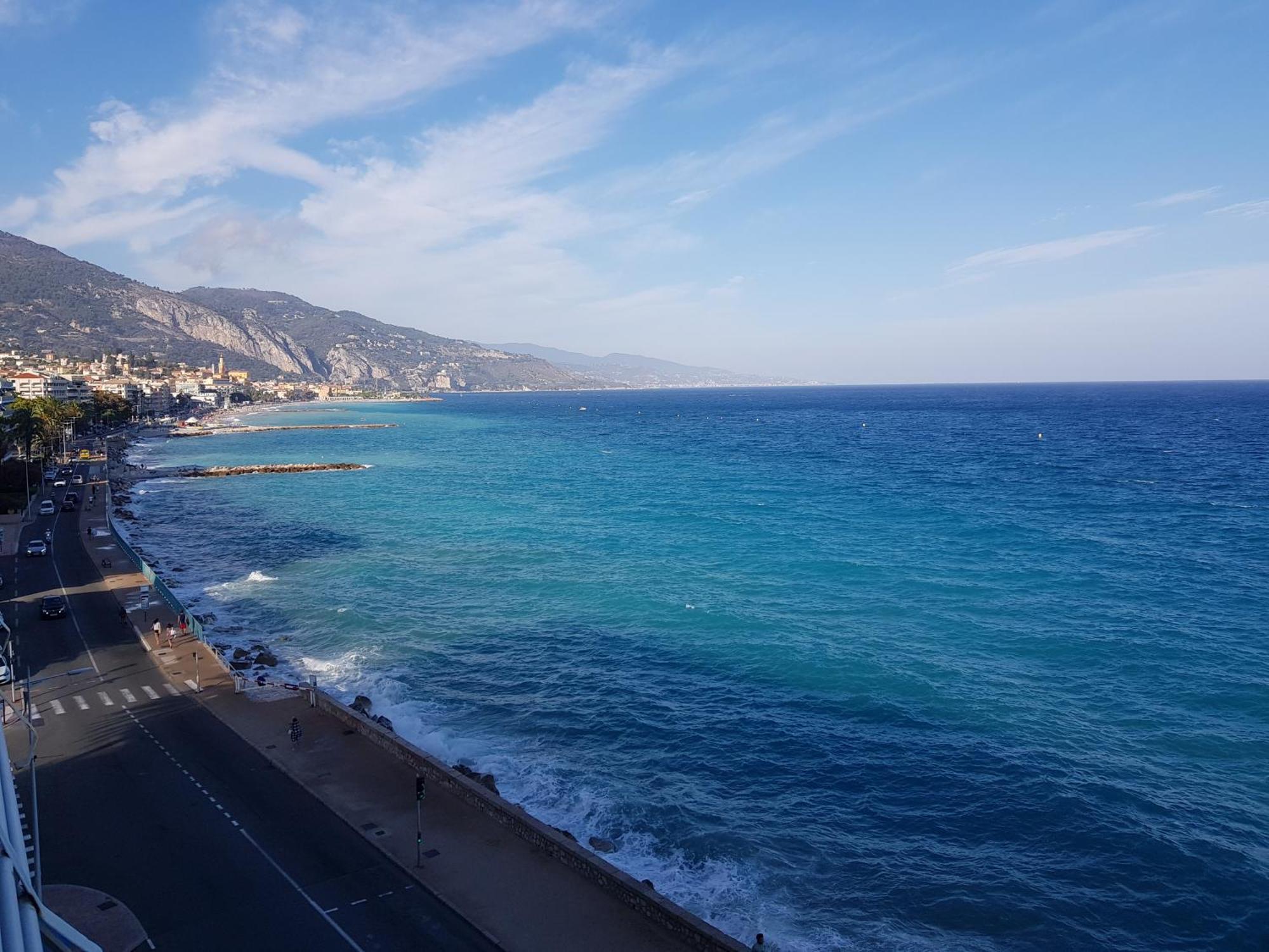 Menton Front Bord De Mer Cote D'Azur Florentina Sea View French Riviera Proche Monaco Montecarlo Superb Studio Zewnętrze zdjęcie