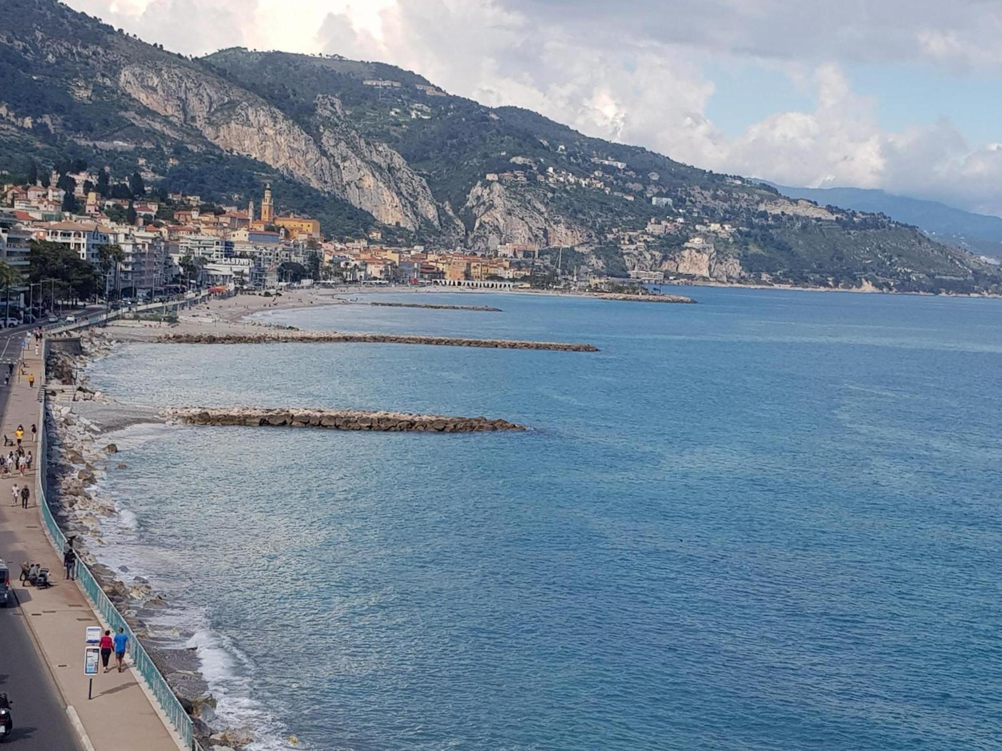 Menton Front Bord De Mer Cote D'Azur Florentina Sea View French Riviera Proche Monaco Montecarlo Superb Studio Zewnętrze zdjęcie